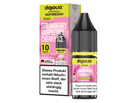 Dojoliq - Nikotinsalz Liquid  - Strawberry Raspberry Cherry Ice