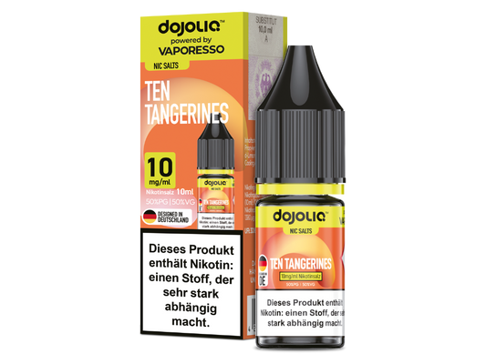 Dojoliq - Nikotinsalz Liquid  - Ten Tangerines