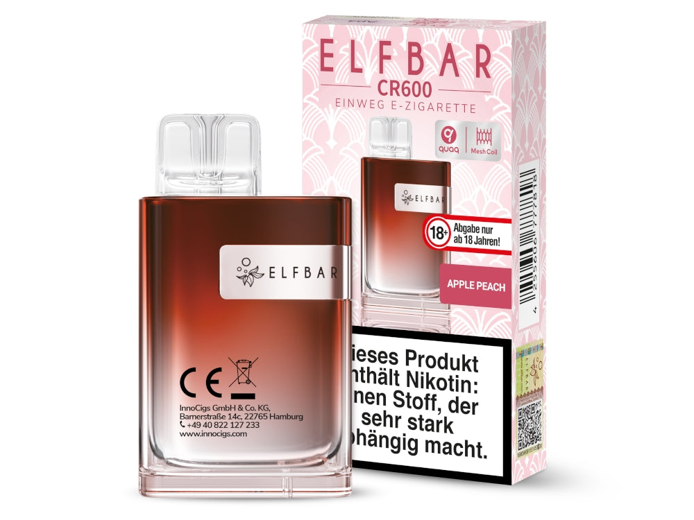 Elfbar - CR600 Einweg E-Zigarette - Alps Ice
