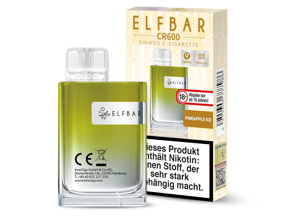 Elfbar - CR600 Einweg E-Zigarette - Alps Ice