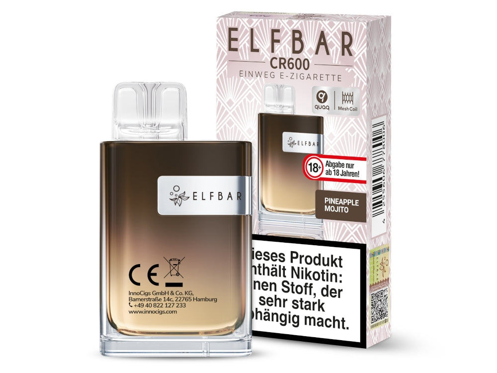 Elfbar - CR600 Einweg E-Zigarette - Alps Ice
