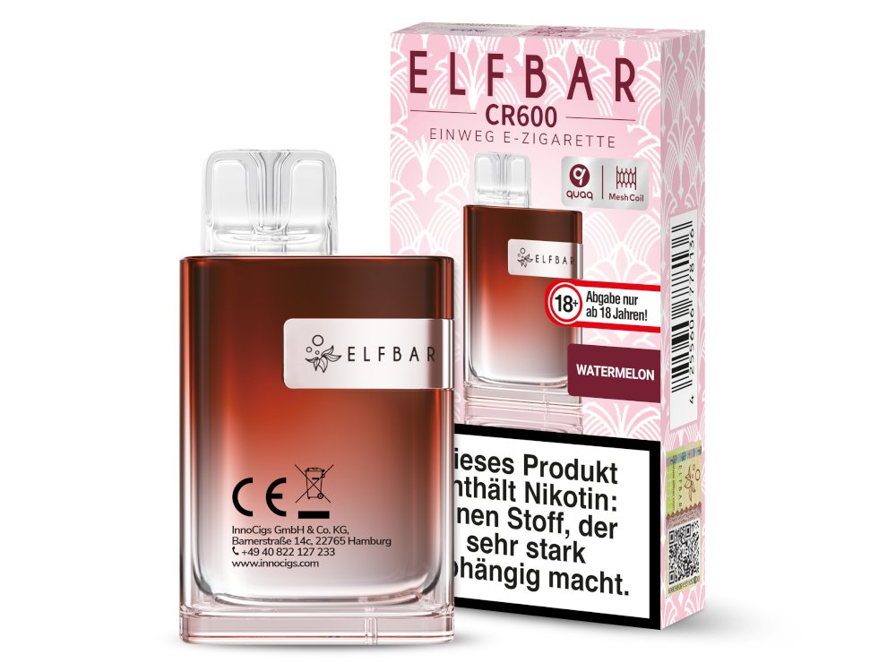 Elfbar - CR600 Einweg E-Zigarette - Alps Ice