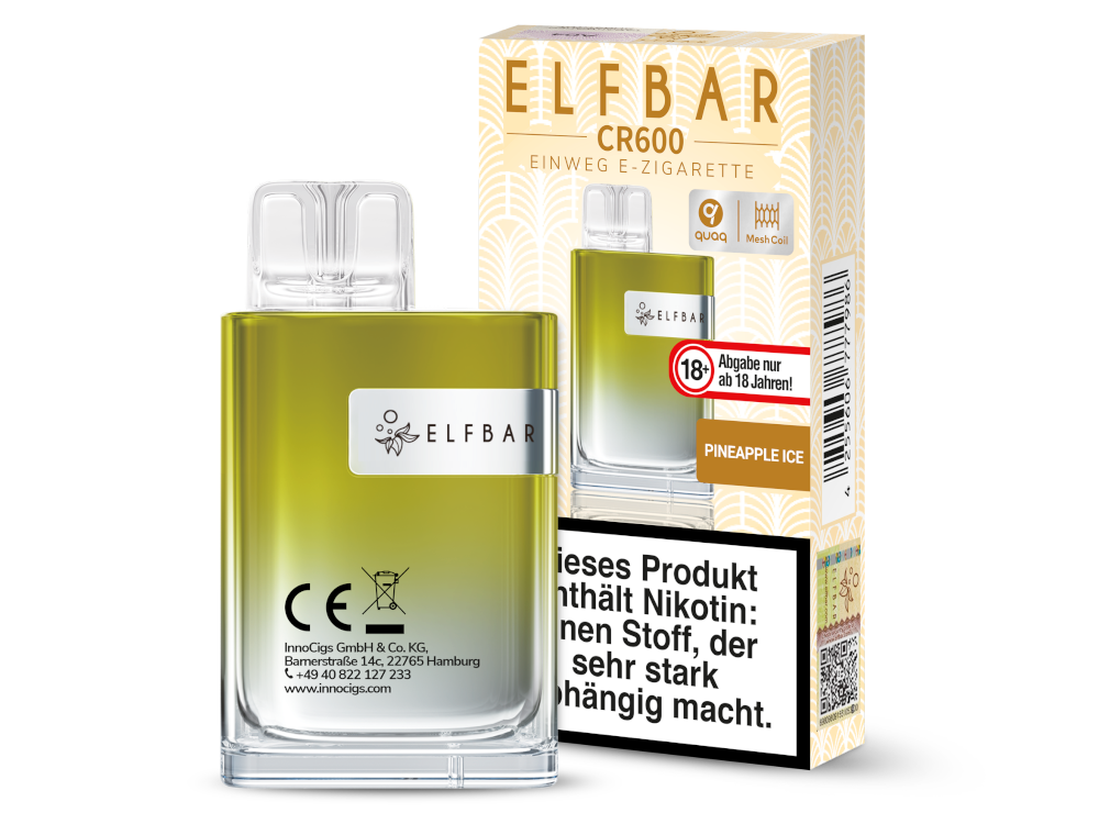 Elfbar - CR600 Einweg E-Zigarette - Alps Ice