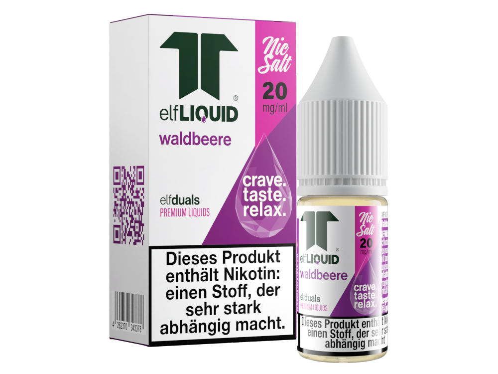 Elf-Liquid - Dual - Nikotinsalz Liquid 10 mg/ml - Waldbeere