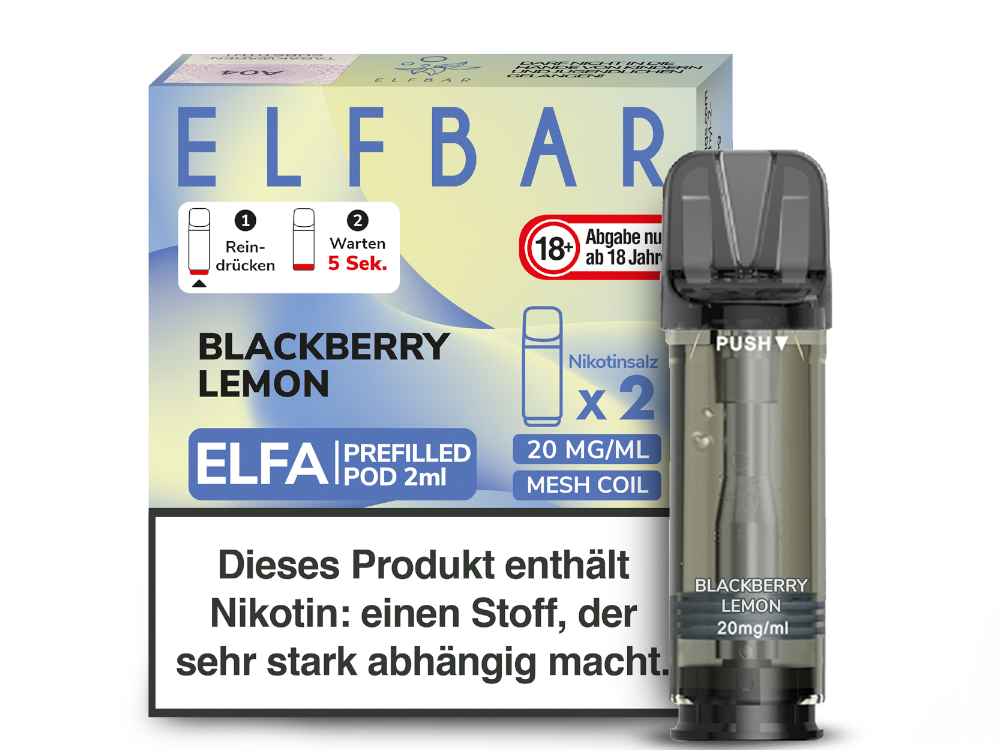 Elfbar Elfa Pod 20mg/ml (2 Stück) - Blue Razz Lemonade