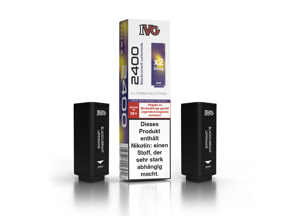 IVG - 2400 Pod 20mg/ml (2 Stück pro Packung) - Blue Razz Cherry