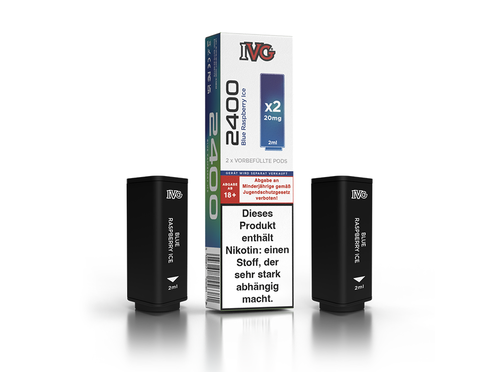 IVG - 2400 Pod 20mg/ml (2 Stück pro Packung) - Blue Razz Cherry