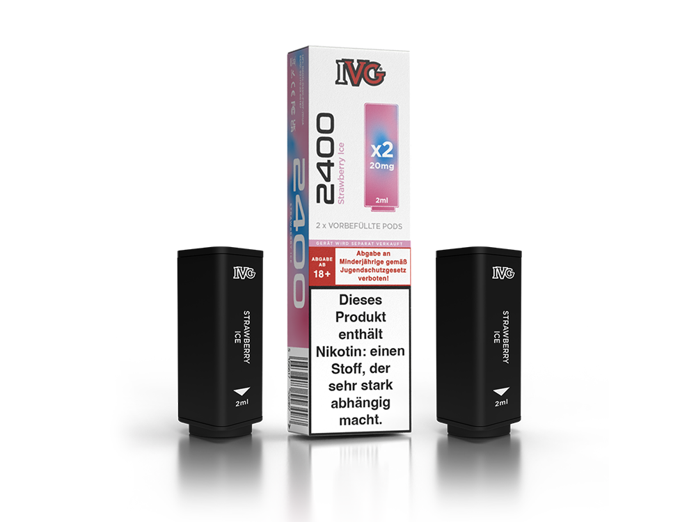 IVG - 2400 Pod 20mg/ml (2 Stück pro Packung) - Blue Razz Cherry