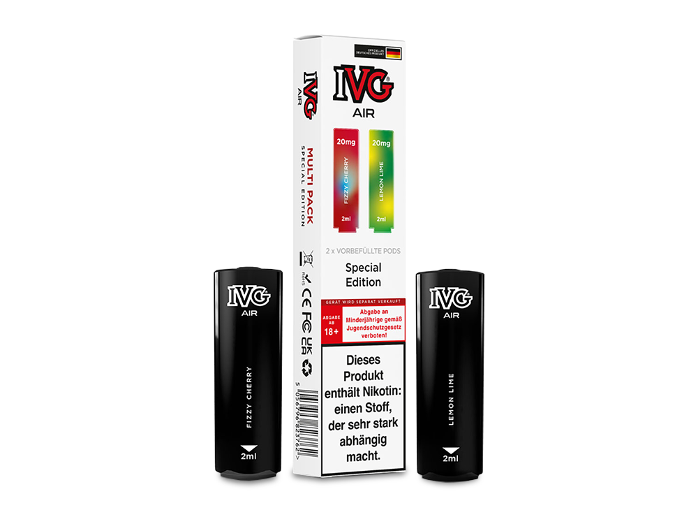 IVG AIR Pod Multi Flavour Edition (2 Stück pro Packung) - Blue Raspberry Edition