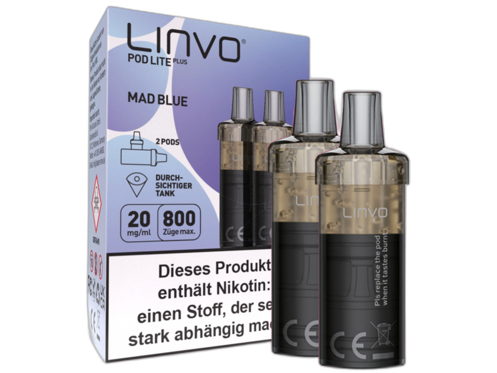 Linvo - Pod Lite Plus Cartridge 20 mg/ml (2 Stück pro Packung) - Apple Peach