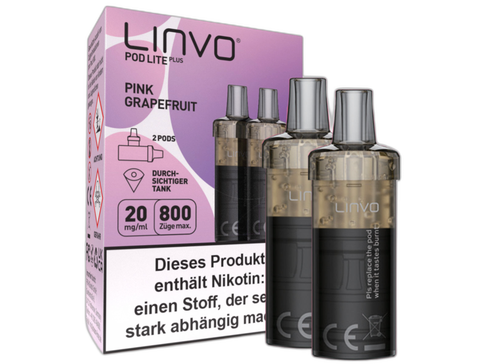 Linvo - Pod Lite Plus Cartridge 20 mg/ml (2 Stück pro Packung) - Apple Peach