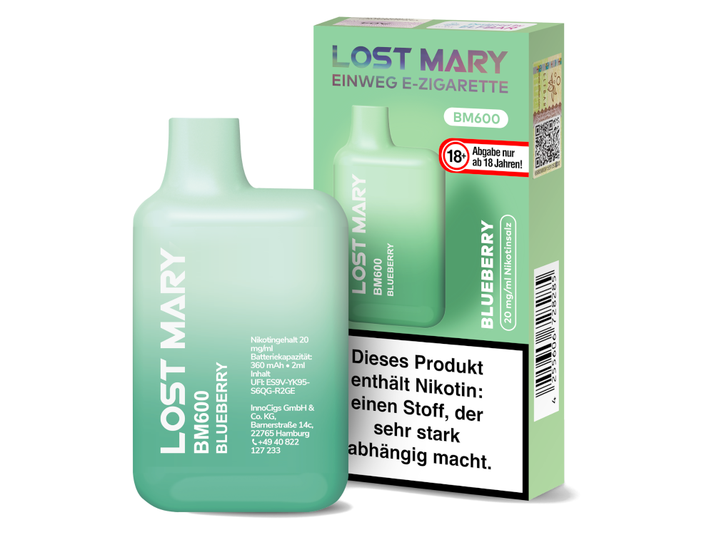 Lost Mary - BM600 Einweg E-Zigarette - 20mg/ml - Blueberry