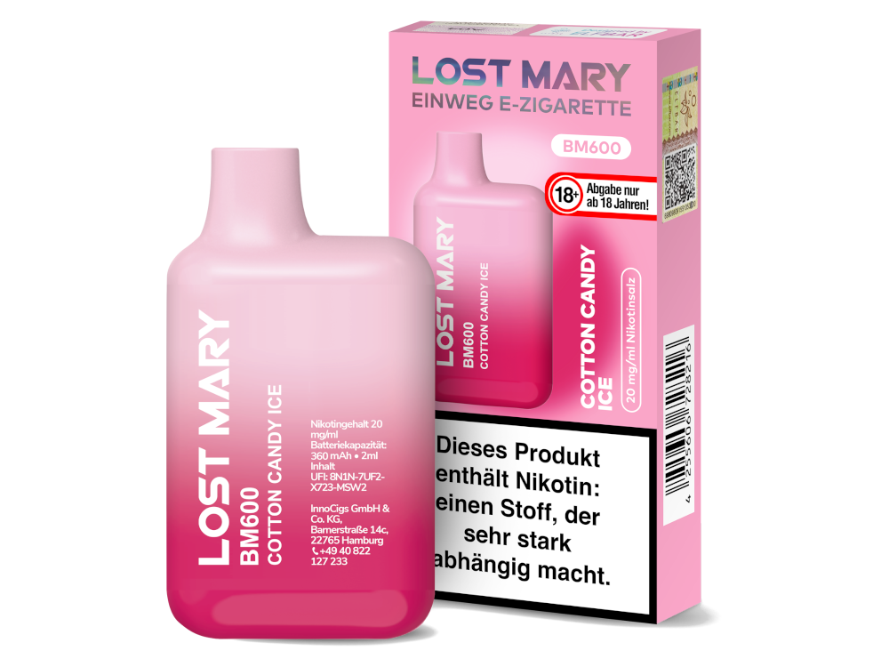 Lost Mary - BM600 Einweg E-Zigarette - 20mg/ml - Blueberry
