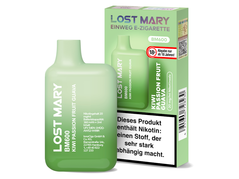 Lost Mary - BM600 Einweg E-Zigarette - 20mg/ml - Blueberry