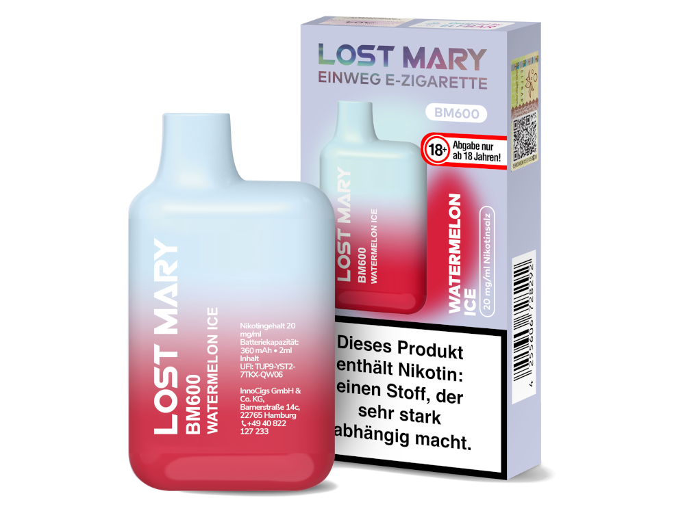 Lost Mary - BM600 Einweg E-Zigarette - 20mg/ml - Blueberry