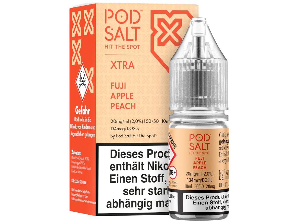 Pod Salt X - Nikotinsalz Liquid  - Fuji Apple Peach