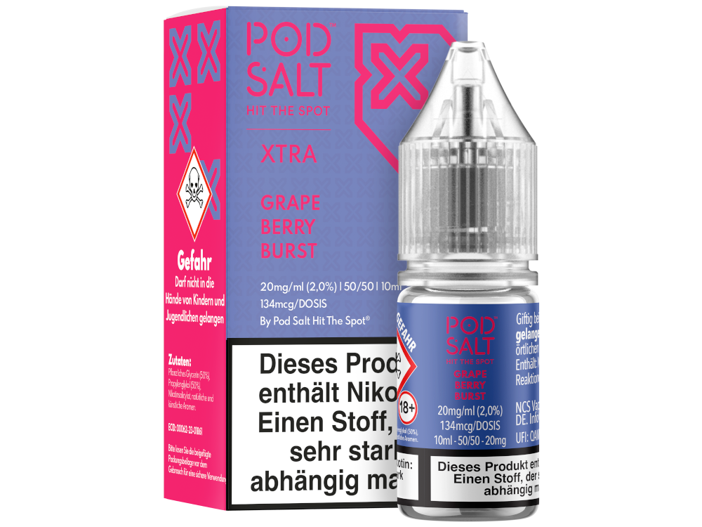 Pod Salt X - Nikotinsalz Liquid  - Grape Berry Burst