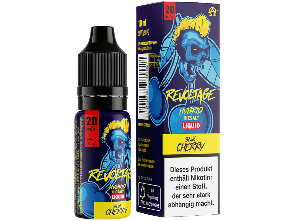 Revoltage - Hybrid Nikotinsalz Liquid - Blue Cherry