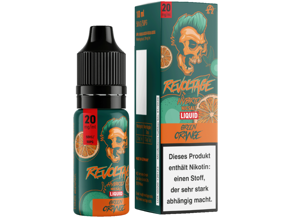 Revoltage - Hybrid Nikotinsalz Liquid - Green Orange