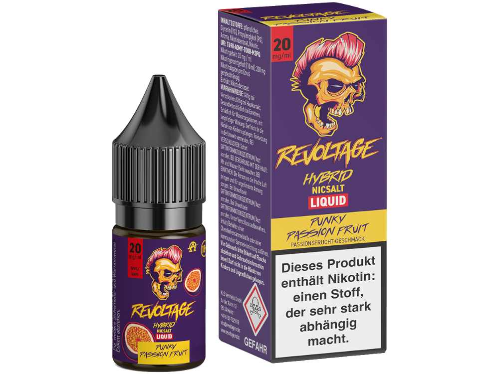 Revoltage - Hybrid Nikotinsalz Liquid - Punky Passion Fruit