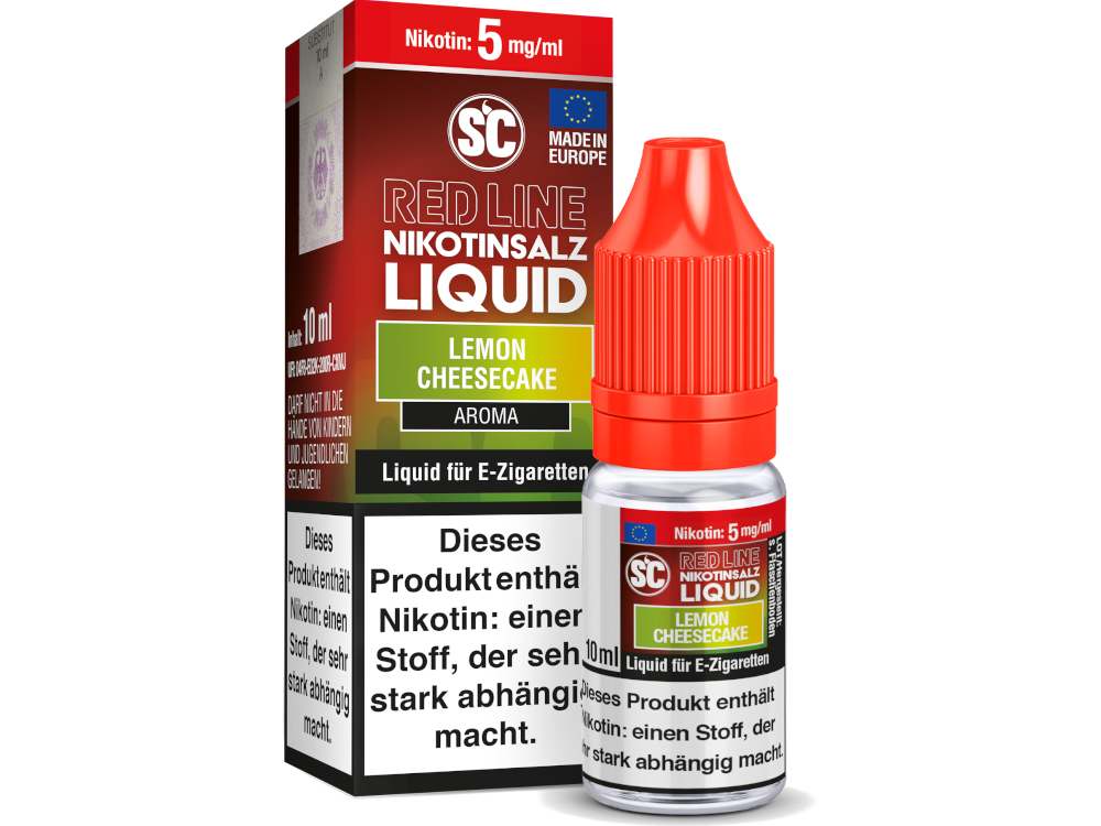 SC - Red Line - Lemon Cheesecake - Nikotinsalz Liquid