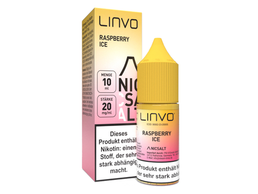 Linvo - Raspberry Ice - Nikotinsalz Liquid 20 mg/ml