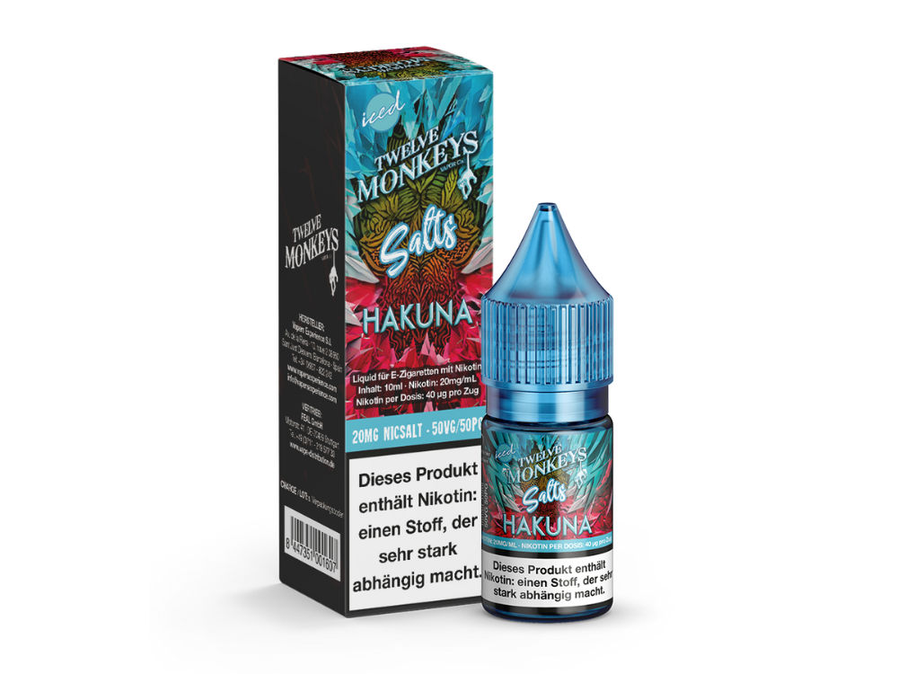 Twelve Monkeys - Iced - Nikotinsalz Liquid - Hakuna