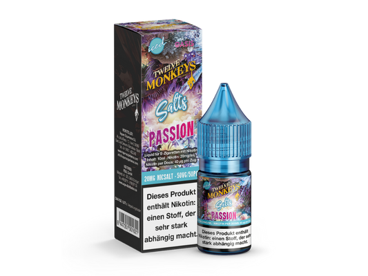 Twelve Monkeys - Iced - Nikotinsalz Liquid - Passion