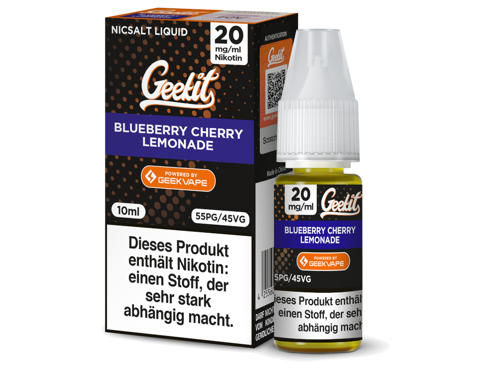 GeekVape - Geekit - Nikotinsalz Liquid - Blueberry Cherry Lemonade