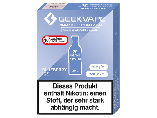 GeekVape - Wenax M1 Pod (2 Stück pro Packung) - Blueberry Ice