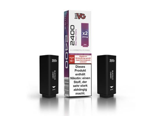 IVG - 2400 Pod 20mg/ml (2 Stück pro Packung) - Blue Razz Cherry
