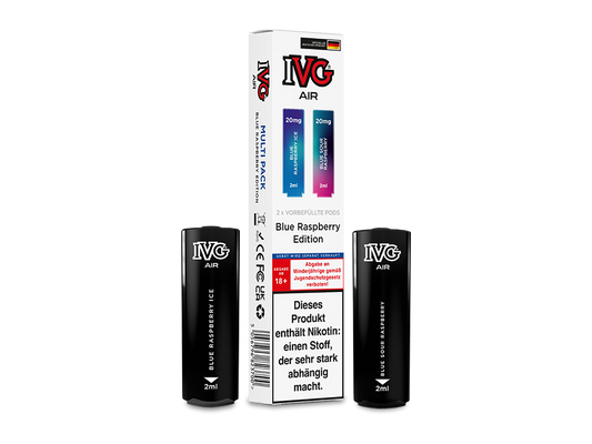 IVG AIR Pod Multi Flavour Edition (2 Stück pro Packung) - Blue Raspberry Edition