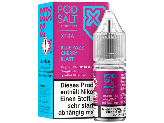 Pod Salt X - Nikotinsalz Liquid  - Blue Razz Cherry Blast