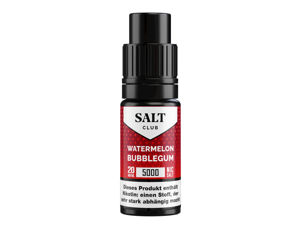 Salt Club - 5000 - Nikotinsalz Liquid 20 mg/ml - Watermelon Bubblegum