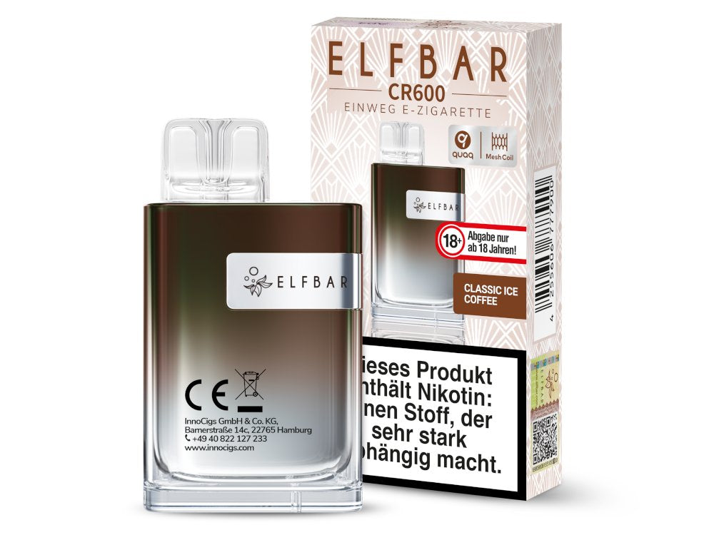 Elfbar - CR600 Einweg E-Zigarette - Alps Ice