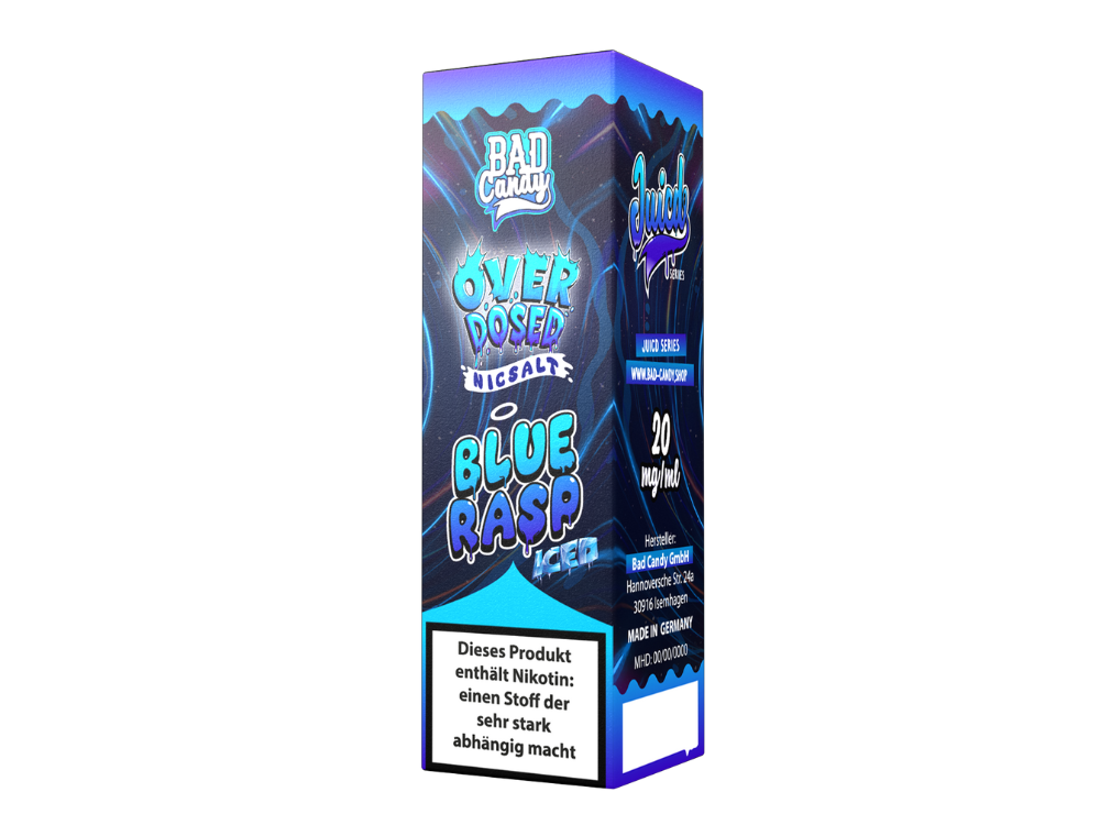 Bad Candy Liquids - Juicd - Nikotinsalz Liquid  - Blue Rasp