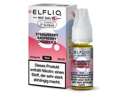 ELFLIQ - Strawberry Raspberry Cherry Ice - Nikotinsalz Liquid