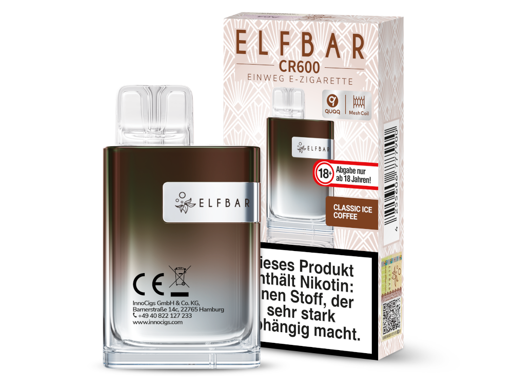 Elfbar - CR600 Einweg E-Zigarette - Alps Ice