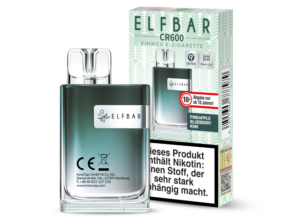 Elfbar - CR600 Einweg E-Zigarette - Alps Ice