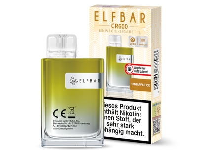 Elfbar - CR600 Einweg E-Zigarette - Alps Ice