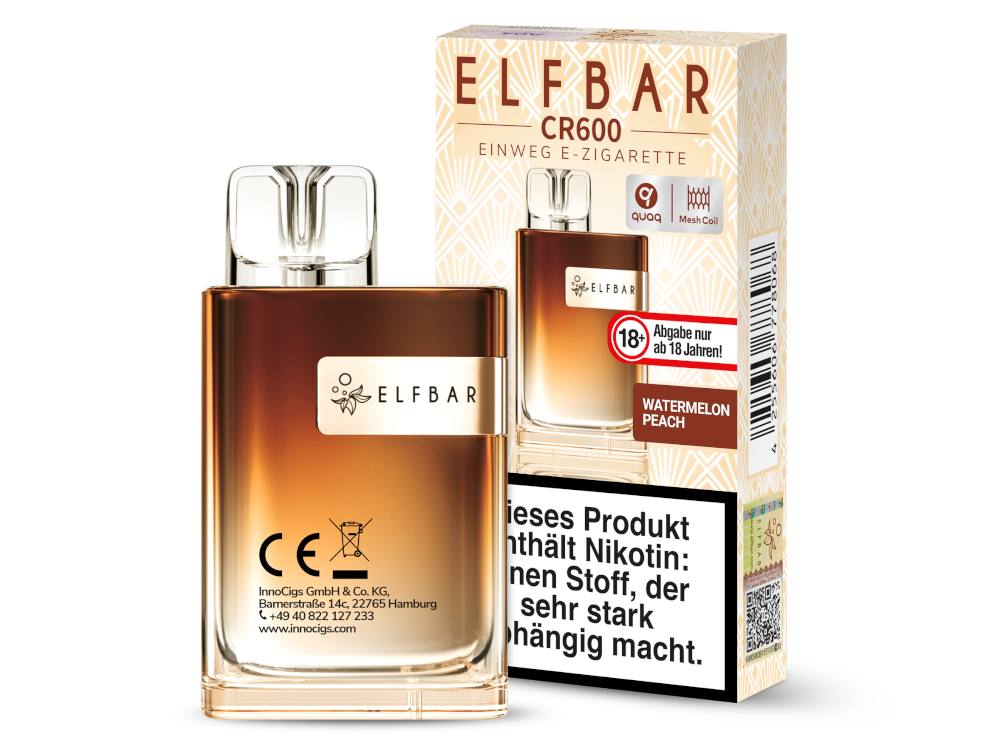 Elfbar - CR600 Einweg E-Zigarette - Alps Ice