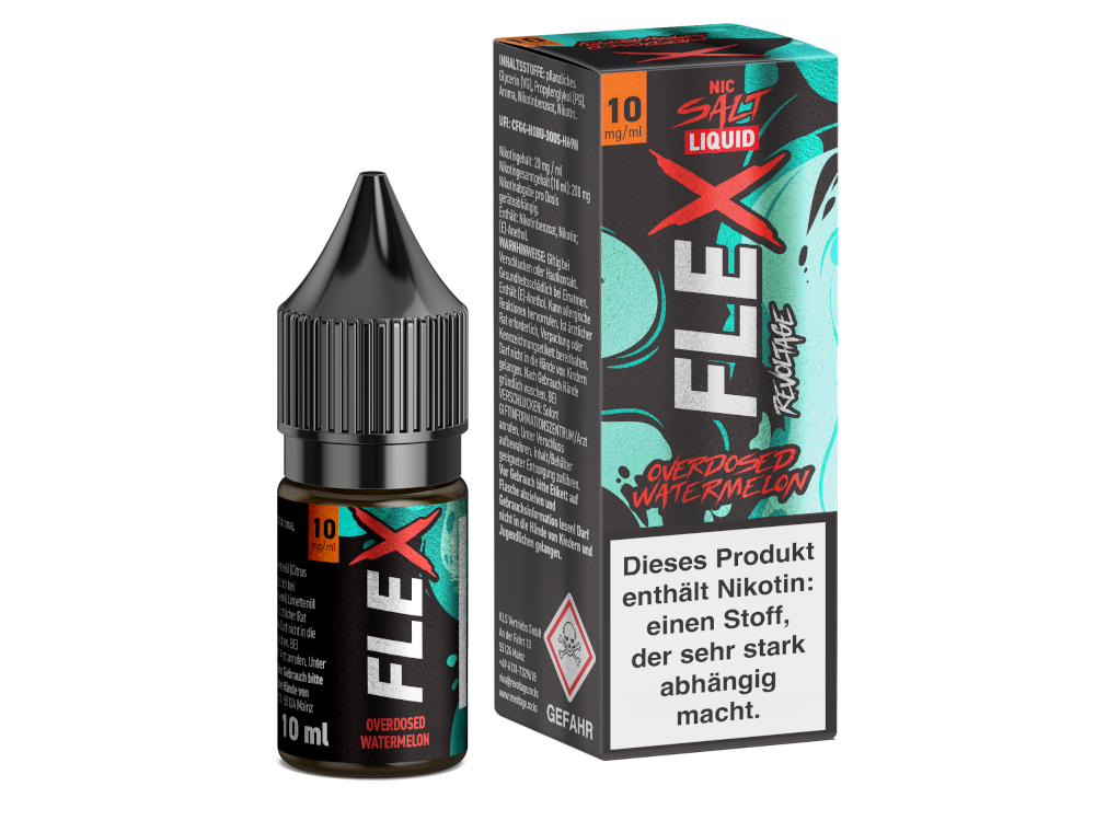 Revoltage - FLEX Nikotinsalz Liquid - Watermelon
