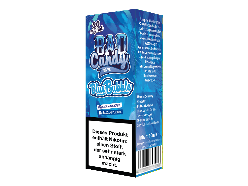 Bad Candy Liquids - Blue Bubble - Nikotinsalz Liquid