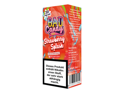Bad Candy Liquids - Strawberry Splash - Nikotinsalz Liquid 10 mg/ml