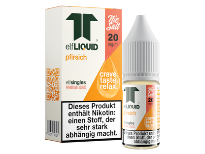 Elf-Liquid - Single - Nikotinsalz Liquid - Pfirsich