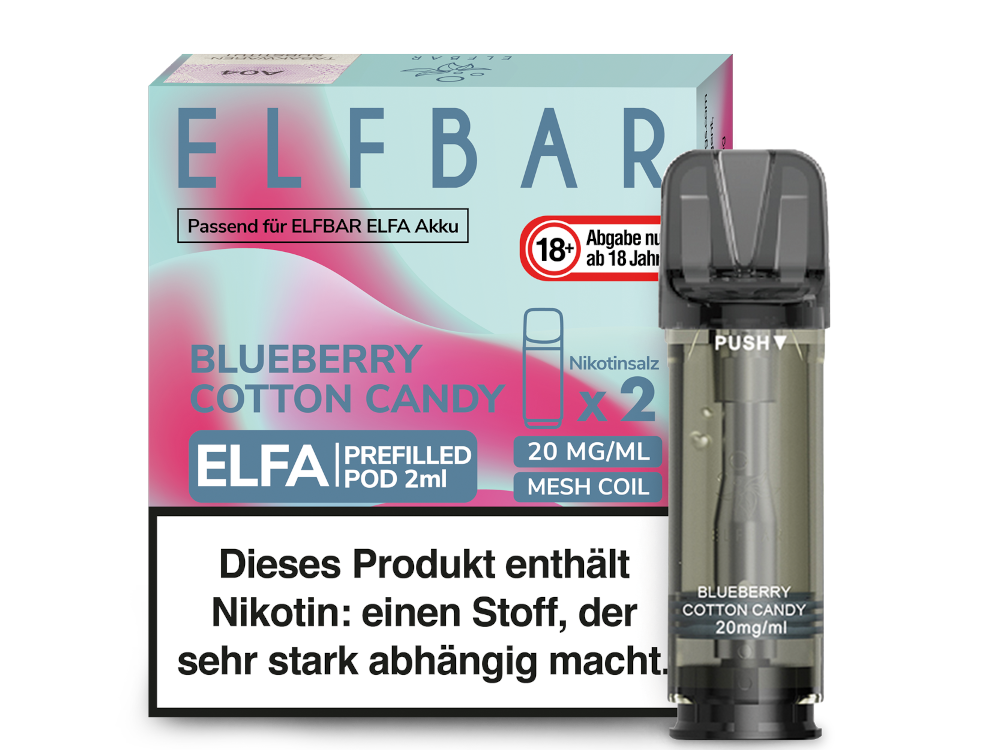 Elfbar Elfa Pod 20mg/ml (2 Stück) - Blue Razz Lemonade
