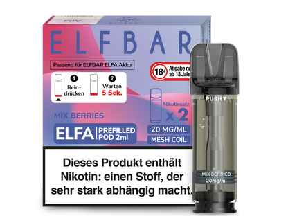 Elfbar Elfa Pod 20mg/ml (2 Stück) - Blue Razz Lemonade