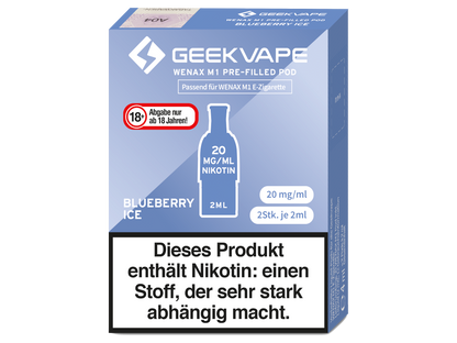GeekVape - Wenax M1 Pod (2 Stück pro Packung) - Blueberry Ice