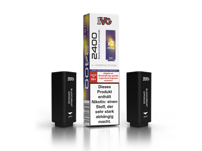 IVG - 2400 Pod 20mg/ml (2 Stück pro Packung) - Blue Razz Cherry