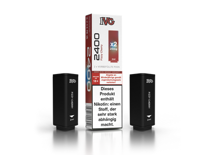 IVG - 2400 Pod 20mg/ml (2 Stück pro Packung) - Blue Razz Cherry
